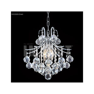 Cascade 3 Light 12 inch Silver Dual Mount Ceiling Light, Convertible to Pendant