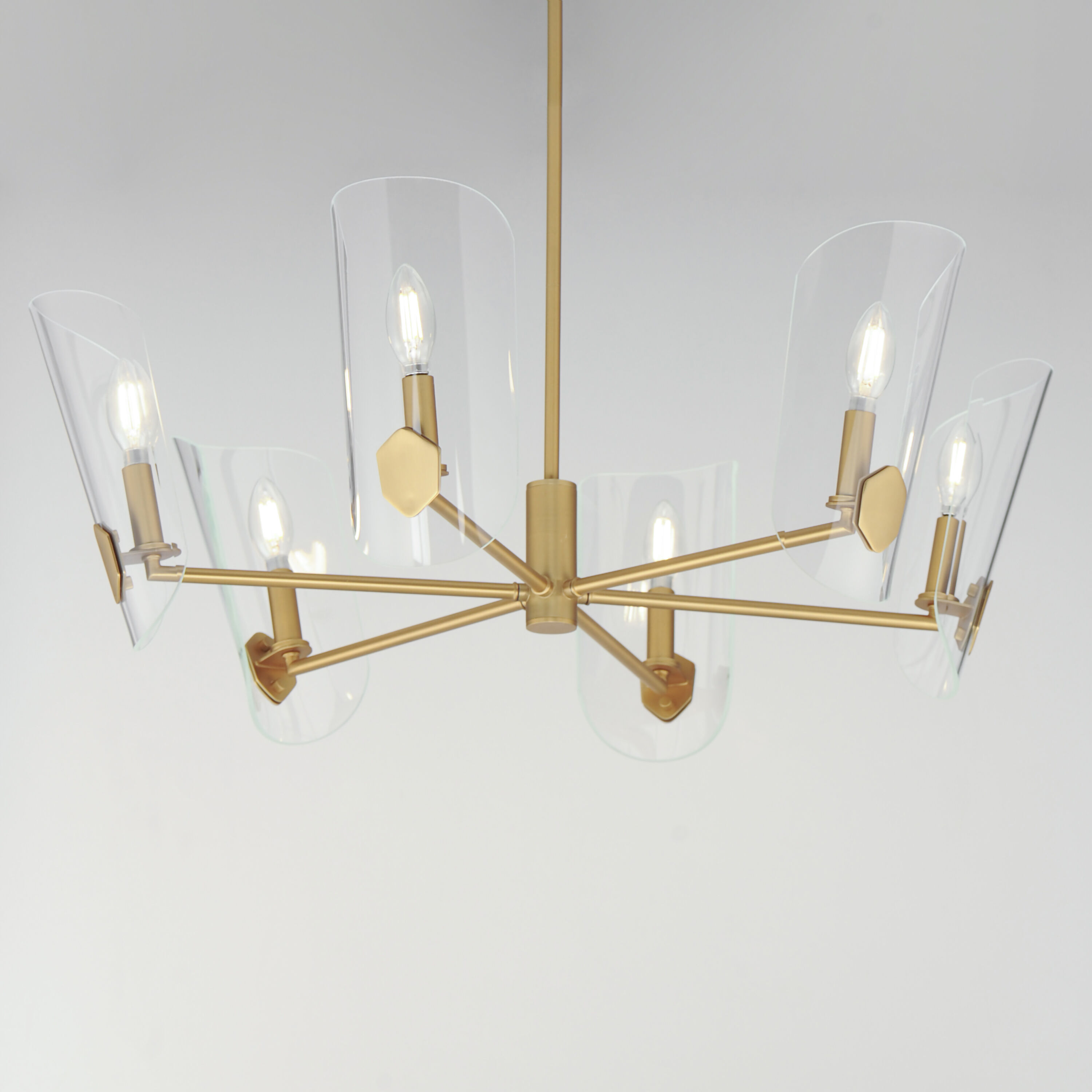 Armory 6 Light 28.5 inch Natural Aged Brass Chandelier Ceiling Light