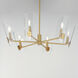 Armory 6 Light 28.5 inch Natural Aged Brass Chandelier Ceiling Light