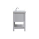 Clement 36 X 22 X 34 inch Grey Bathroom Vanity Cabinet