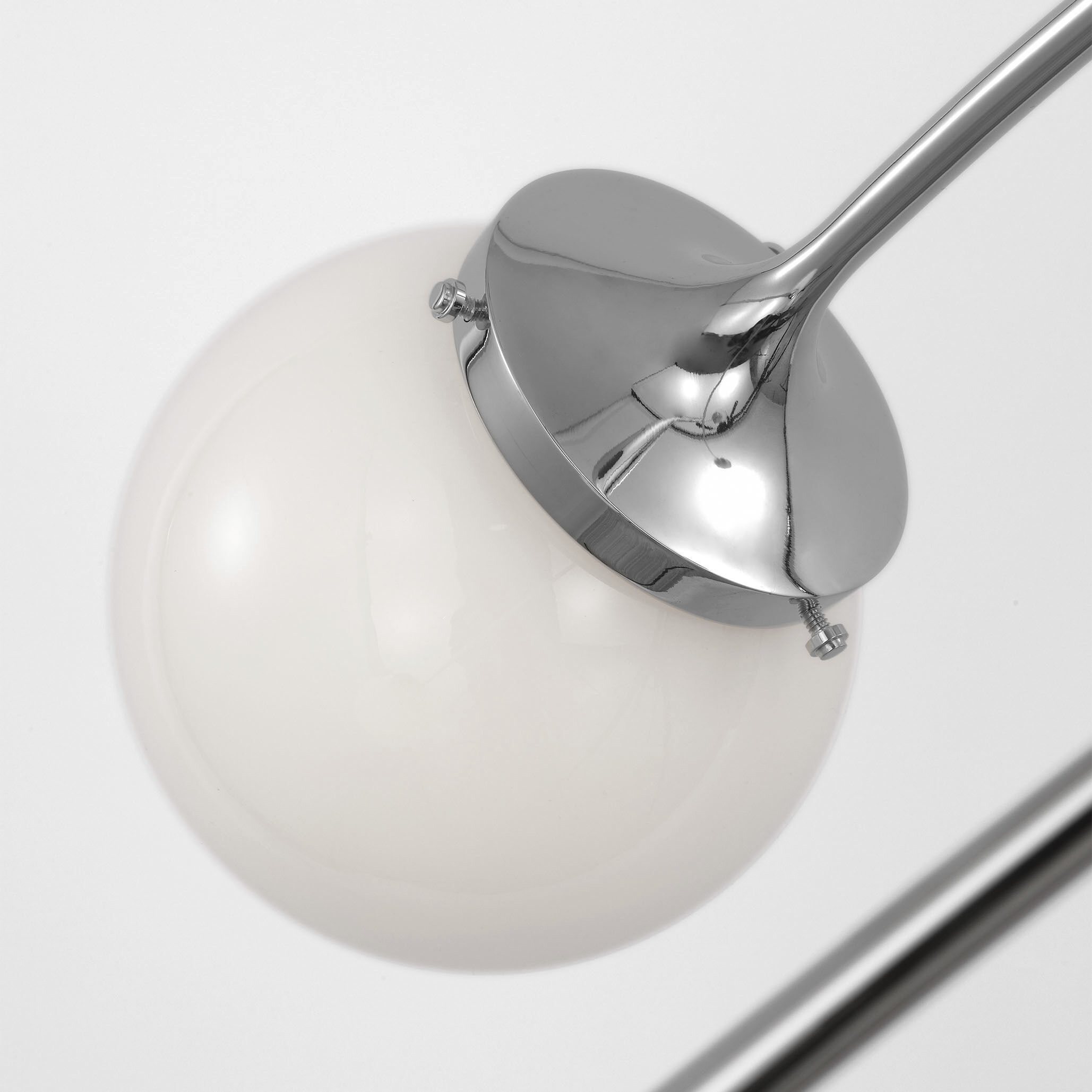 kate spade new york Prescott LED 62.25 inch Polished Nickel Linear Chandelier Ceiling Light in White Glass