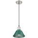 Yep Orwell Pendant Ceiling Light in Pewter, Pine Green, Small