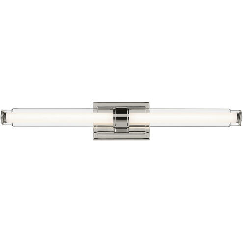 Laurene LED 31 inch Polished Nickel Linear Bath Bar Wall Light, Large