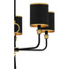 Lockery 5 Light 26.5 inch Matte Black Chandelier Ceiling Light