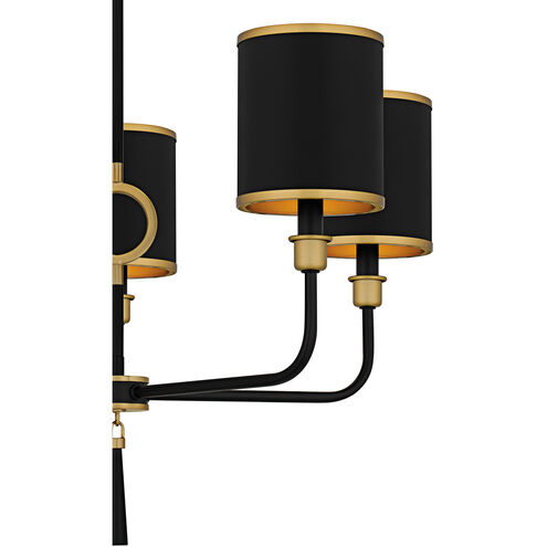 Lockery 5 Light 26.5 inch Matte Black Chandelier Ceiling Light