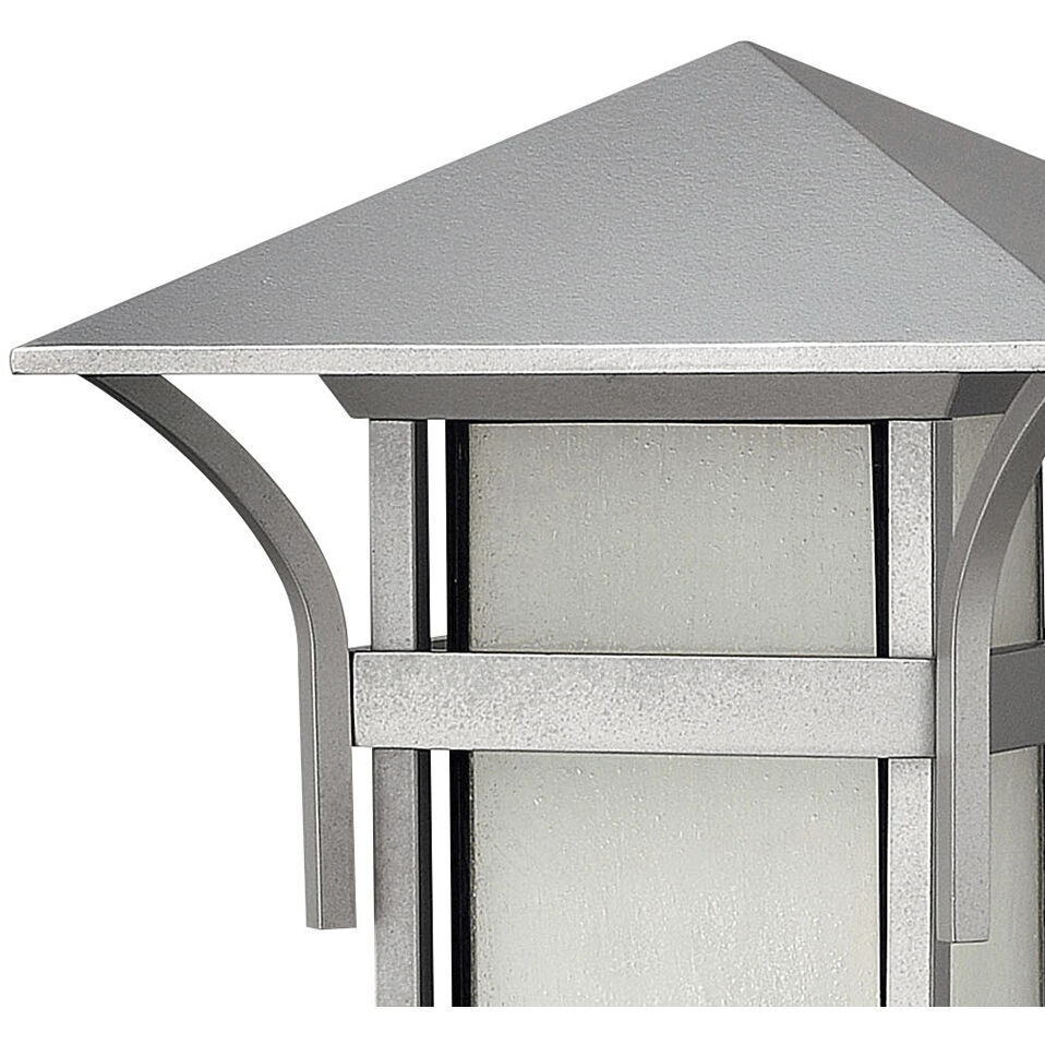 Estate Series Harbor 1 Light 17 inch Titanium Outdoor Pier Mount Lantern in Non-LED