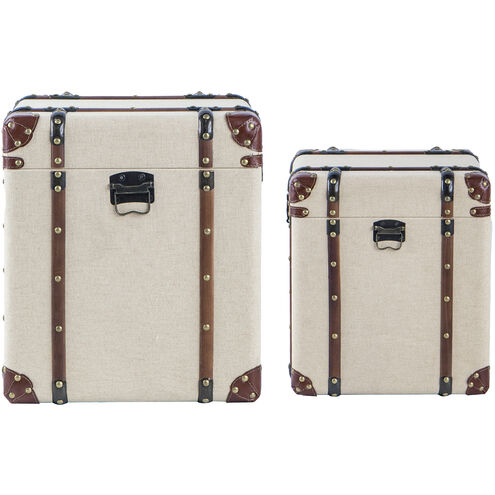 Anita Beige and Brown Trunk