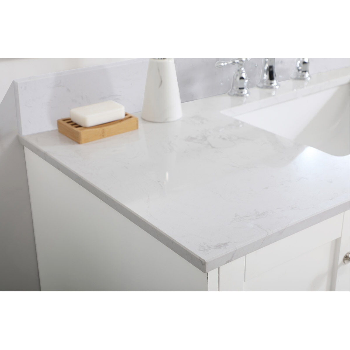 Sommerville 48 X 22 X 34 inch White Vanity Sink Set