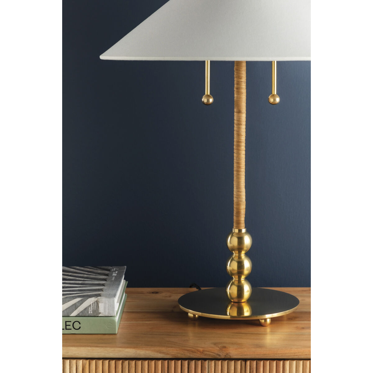 Flare 24 inch 60.00 watt Aged Brass Table Lamp Portable Light