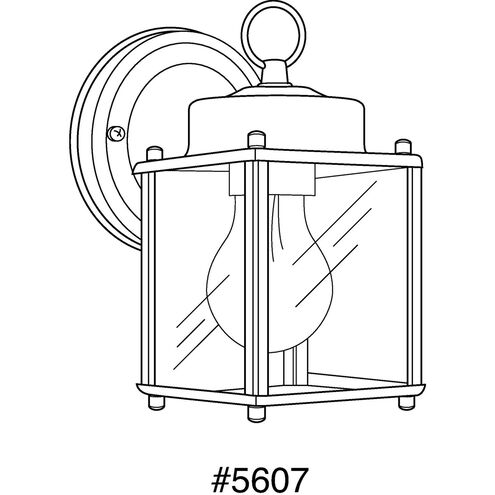 Flat Glass Lantern Outdoor Wall Lantern in Antique Bronze