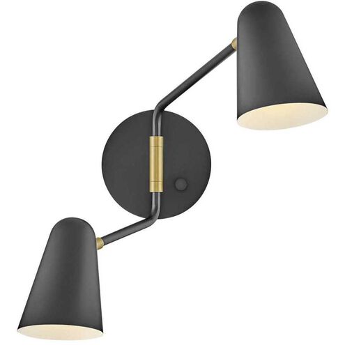 Birdie LED 22.75 inch Black Sconce Wall Light