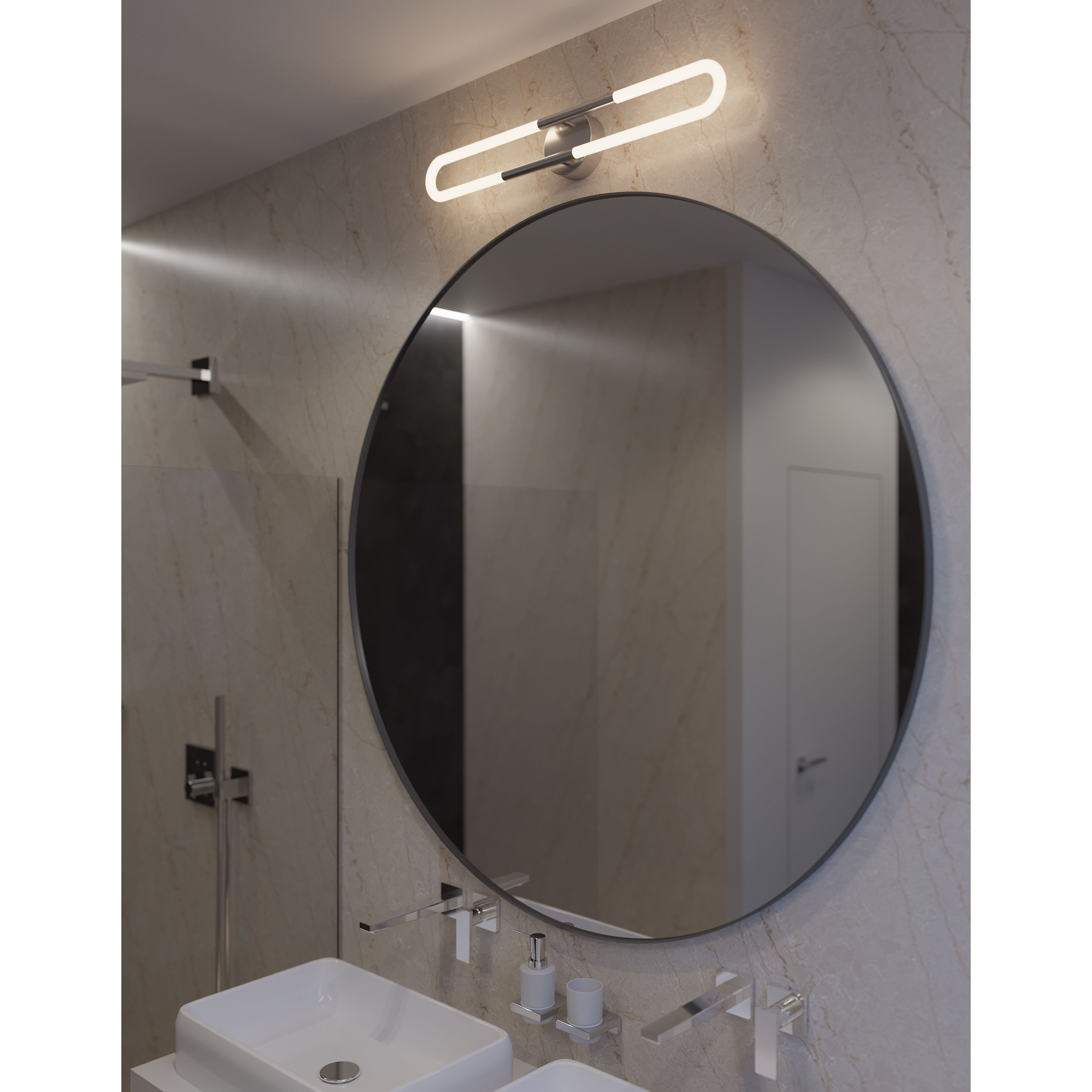 Adel LED 36 inch Satin Nickel Vanity Light Wall Light