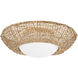 Killington 2 Light 24.25 inch Vintage Gold Leaf Flush Mount Ceiling Light