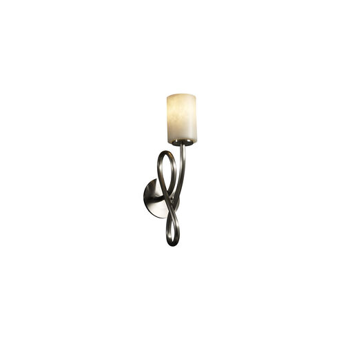 Clouds LED 5 inch Brushed Nickel Wall Sconce Wall Light in 700 Lm LED, Cylinder with Flat Rim, Capellini