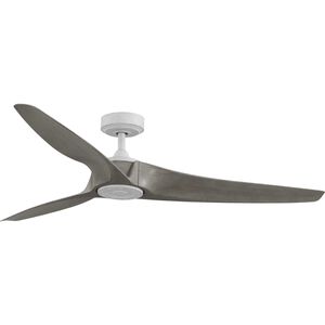 Manvel 60 inch Cottage White with Salt Aged Cypress Blades Ceiling Fan