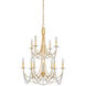 Brentwood 10 Light 26 inch Gold Chandelier Ceiling Light