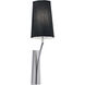 Diamond Sconce Wall Light in Black Fabric