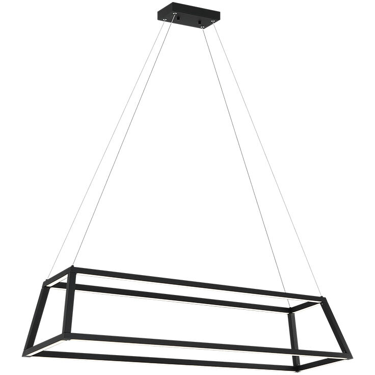 Carlington LED 12 inch Matte Black Chandelier Ceiling Light