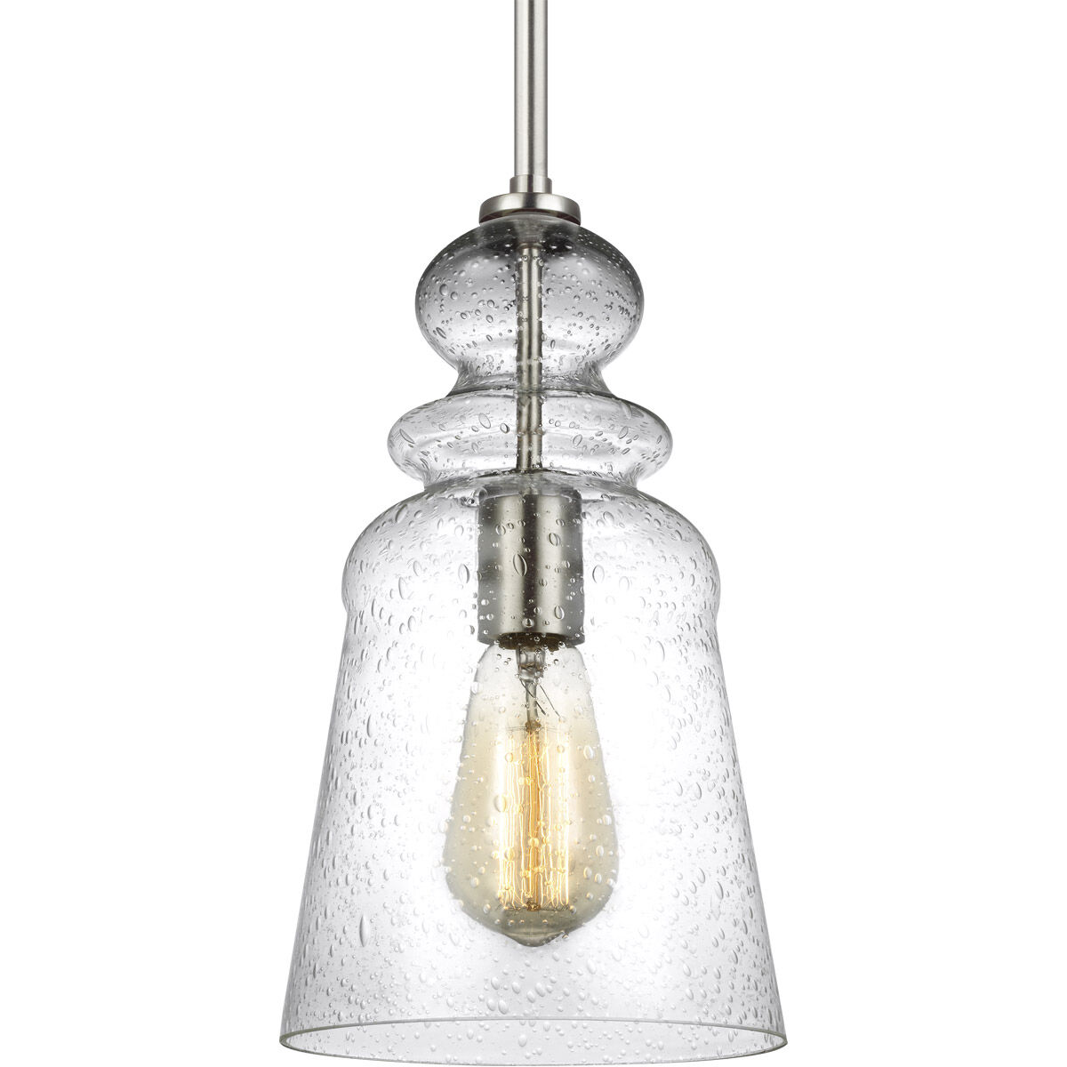 Kea 1 Light 7.13 inch Brushed Nickel Pendant Ceiling Light