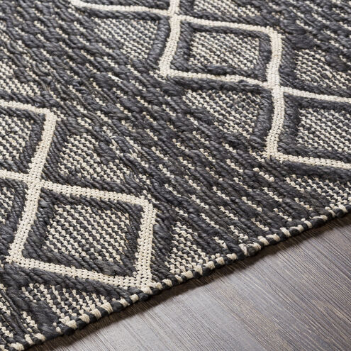 Santa Barbara 96 X 30 inch Black Rug in 2.5 x 8, Runner