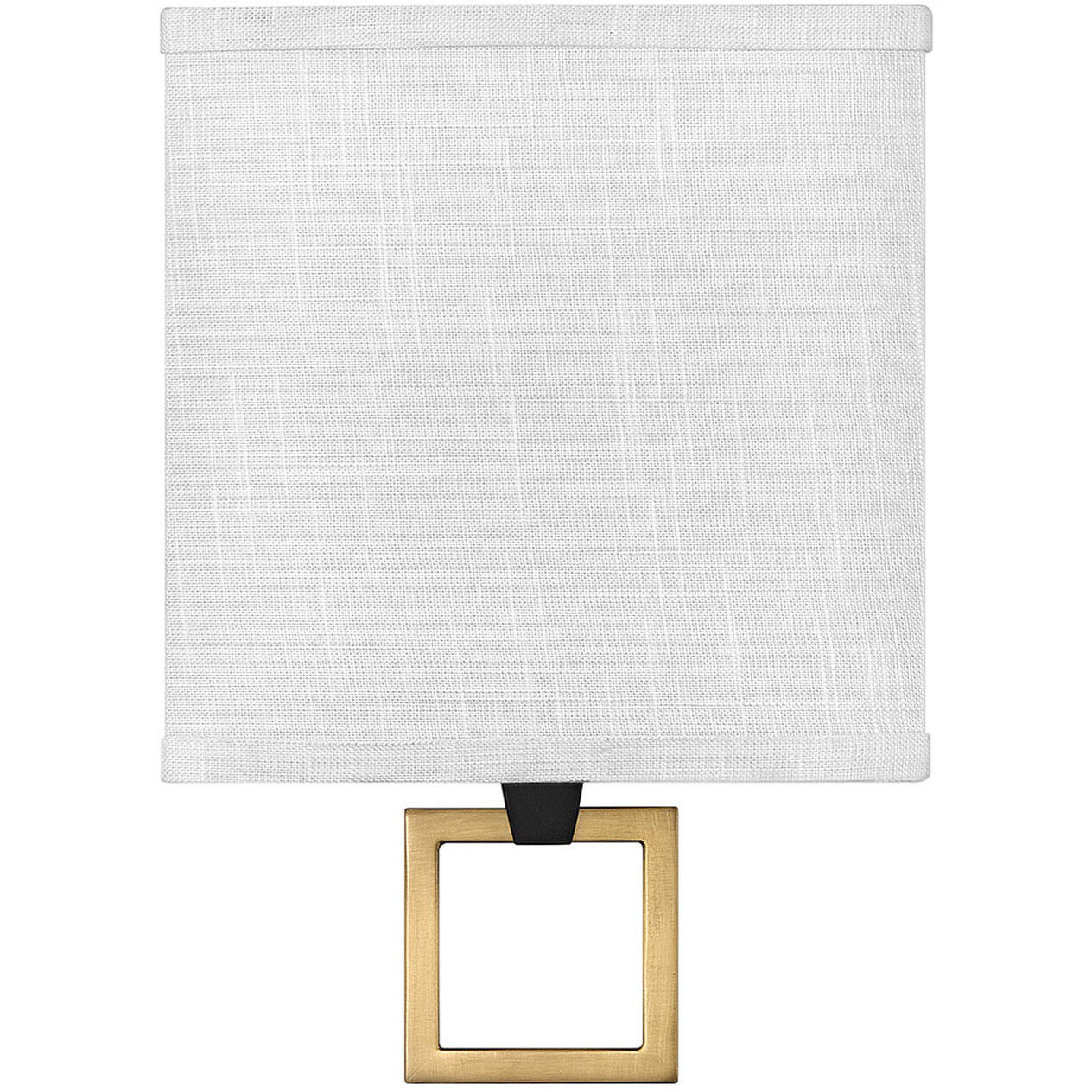 Galerie Link LED 8 inch Black with Heritage Brass ADA Indoor Wall Sconce Wall Light