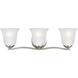 Emmons 3 Light 23.25 inch Brushed Nickel Wall Bath Fixture Wall Light