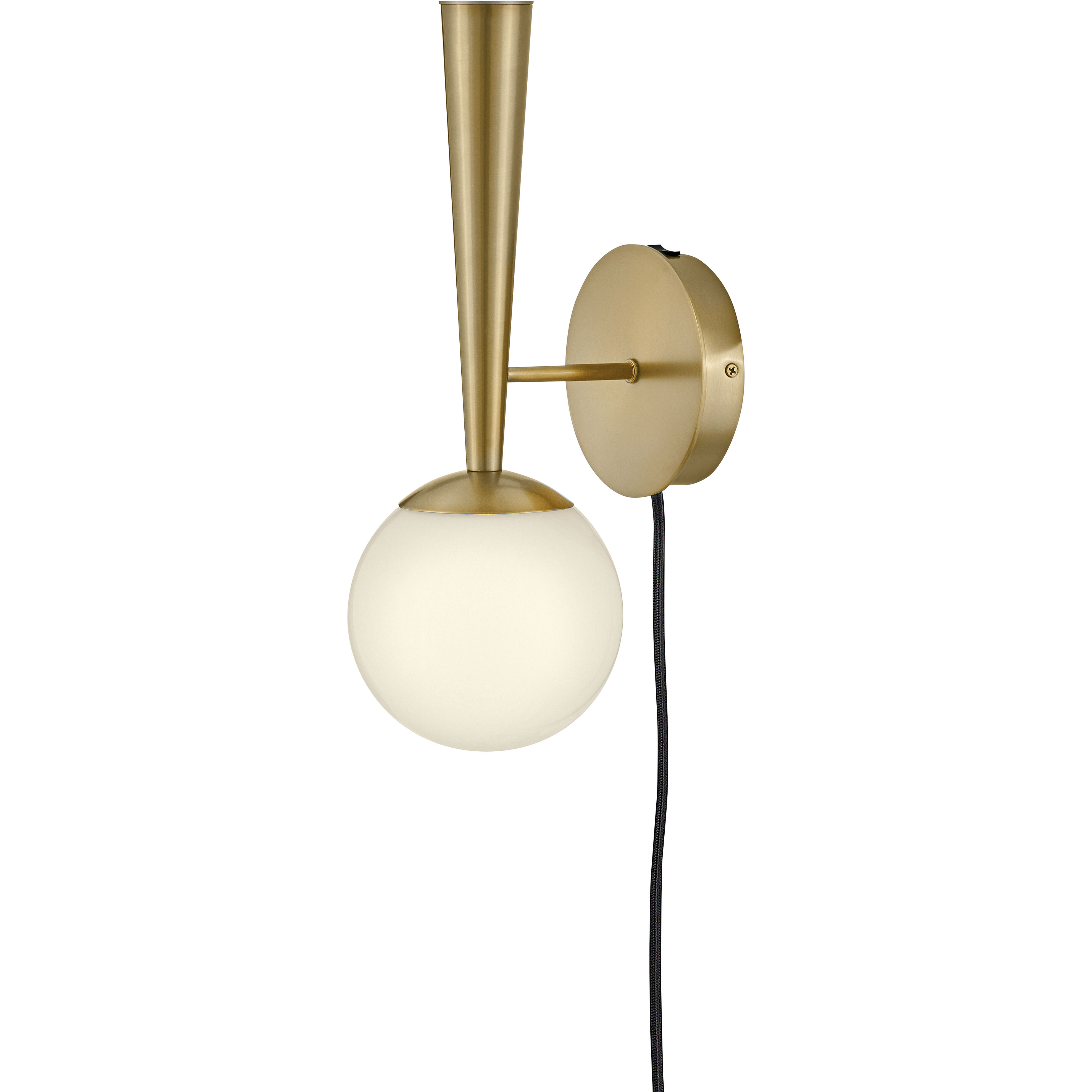 Izzy LED 6 inch Lacquered Brass Sconce Wall Light