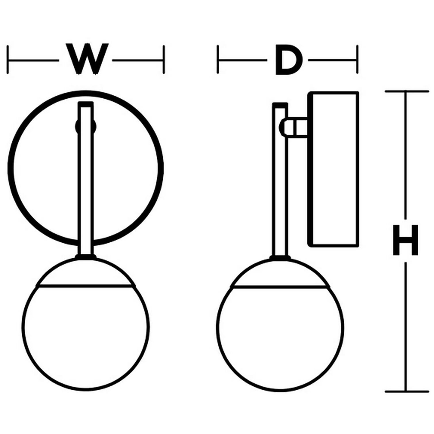 Pearl 1 Light 4 inch Black Wall Sconce Wall Light