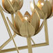 Julie Neill Alberto LED 28.75 inch Antique-Burnished Brass Low Ceiling Chandelier Ceiling Light, Small