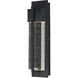 Cascade LED 13.75 inch Black Outdoor Wall Mount