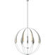 Double Cirque 12 Light 48.3 inch Vintage Platinum Large Scale Chandelier Ceiling Light, Large Scale