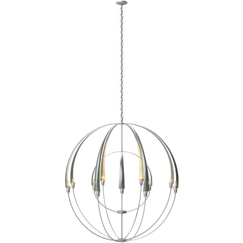Double Cirque 12 Light 48.3 inch Vintage Platinum Large Scale Chandelier Ceiling Light, Large Scale