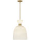 Lisa McDennon Tallulah 3 Light 14 inch Lacquered Brass Pendant Ceiling Light