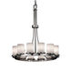 Fusion 12 Light 28 inch Dark Bronze Chandelier Ceiling Light in 8400 Lm LED, Weave Fusion