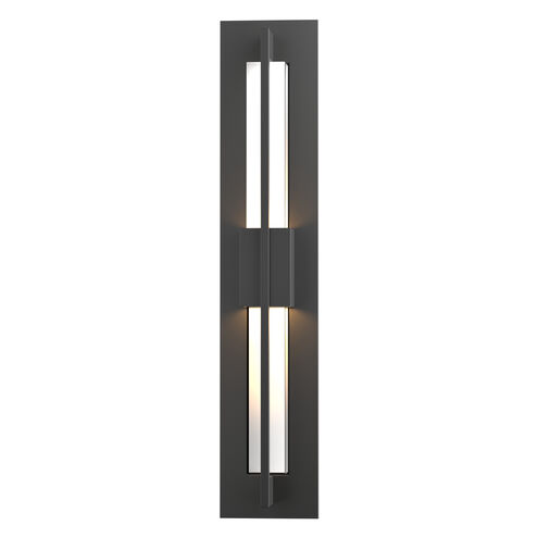 Hubbardton Forge Double Axis LED 23.5 inch Coastal Black Outdoor Sconce, Small 306415-1004 - Open Box