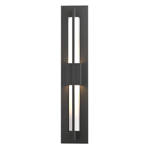 Hubbardton Forge Double Axis LED 23.5 inch Coastal Black Outdoor Sconce, Small 306415-1004 - Open Box