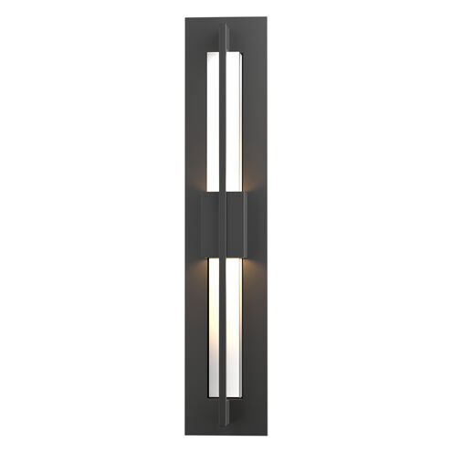 Double Axis LED 23.5 inch Coastal Black Outdoor Sconce, Small