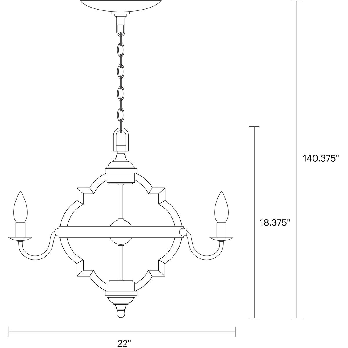 Socorro 4 Light 22 inch Stardust Chandelier Ceiling Light