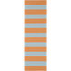 Frontier 96 X 30 inch Orange/Pale Blue Handmade Rug