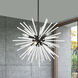 Uptown 6 Light 20 inch Black Pendant Chandelier Ceiling Light
