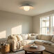 Olivia 1 Light 15.75 inch Matte Linen Flush Mount Ceiling Light