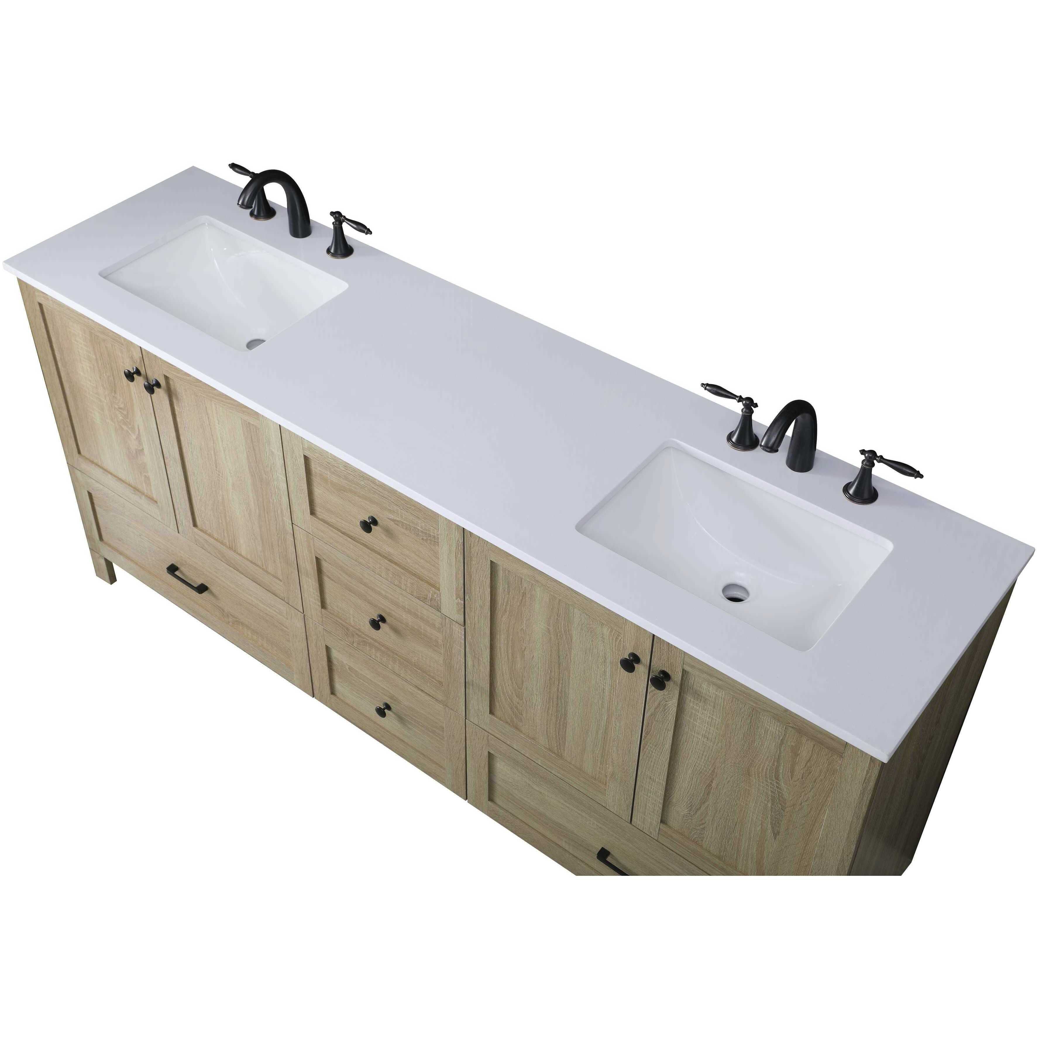 Soma 72 X 34 inch Mango Wood Bathroom Vanity Cabinet