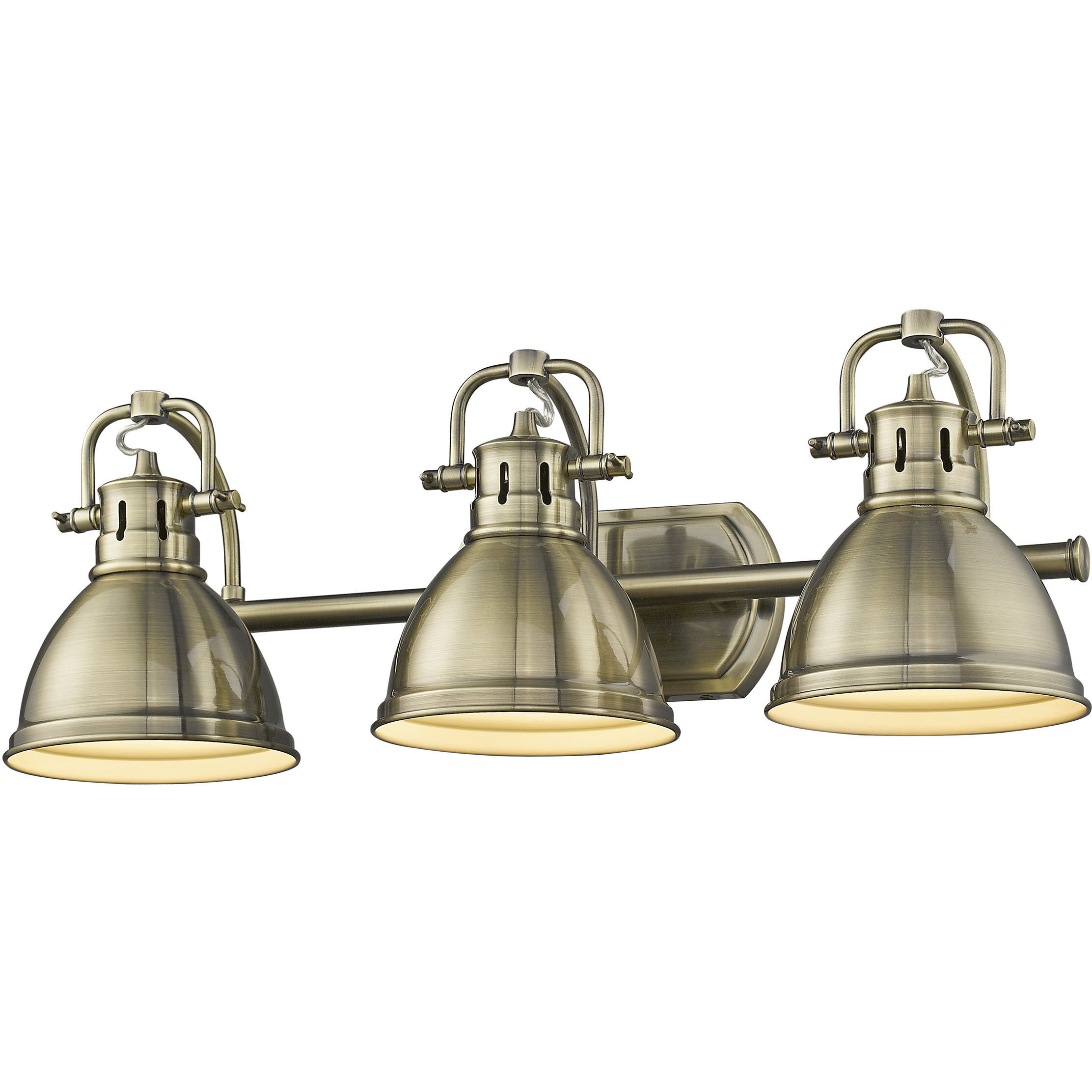 Yep Duncan Vanity Wall Light in Aged Brass, Matte Black