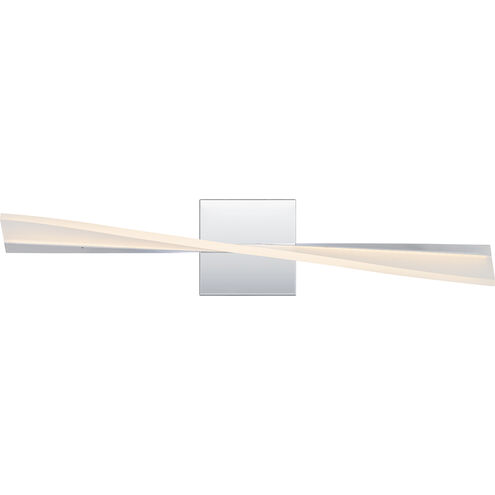 Fox LED 23.5 inch Polished Chrome Bath Light Wall Light, Medium