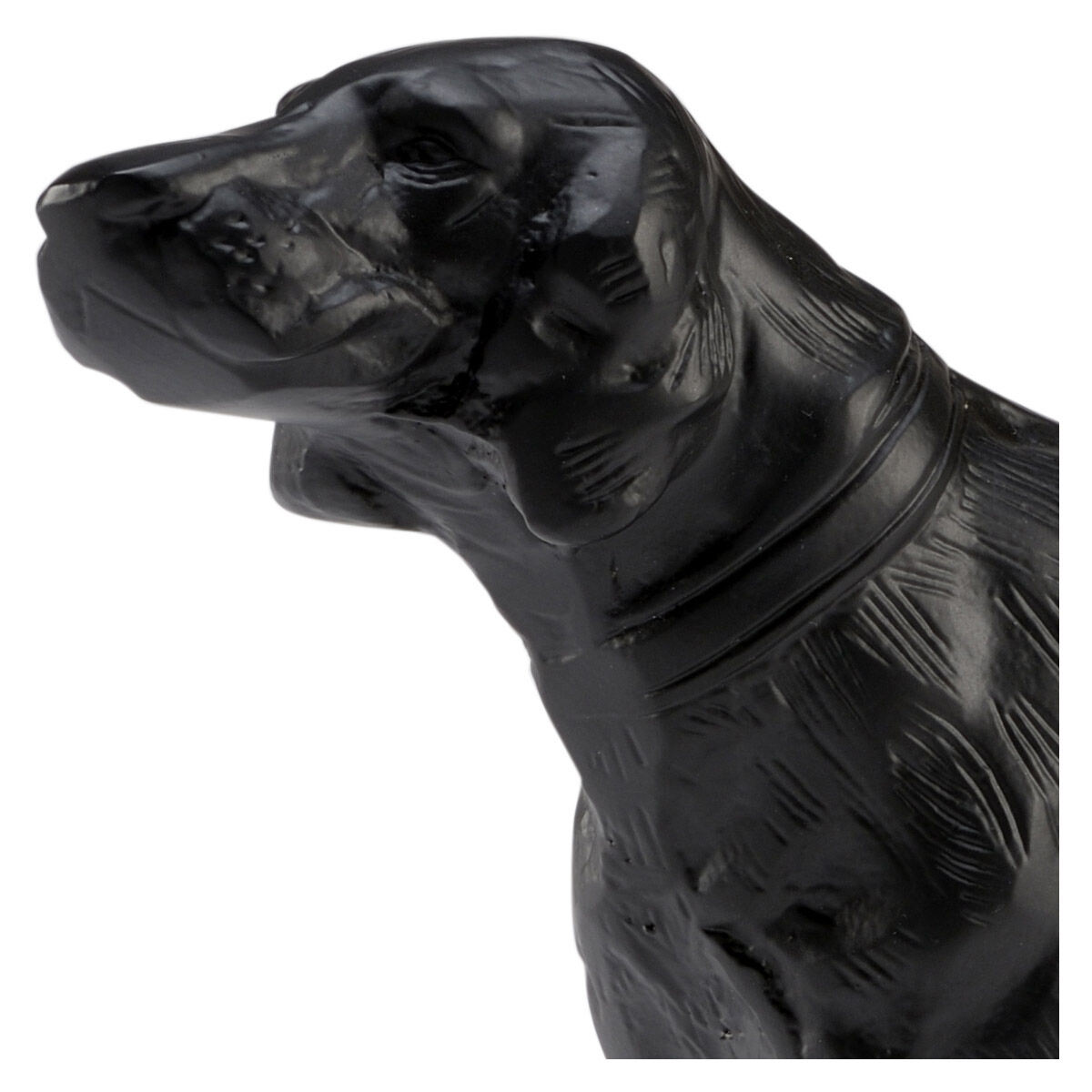 Wildwood Matt Black Dog Statue
