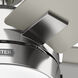 Anisten 44 inch Brushed Nickel with Matte Nickel/Light Grey Oak Blades Ceiling Fan