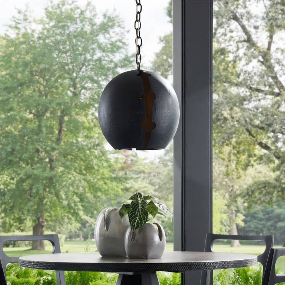 Hartland 1 Light 16 inch Matte Charcoal Pendant Ceiling Light