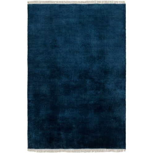 Evergreen 96 X 96 inch Midnight Blue/Marine Blue Handmade Rug in 8 Ft Round