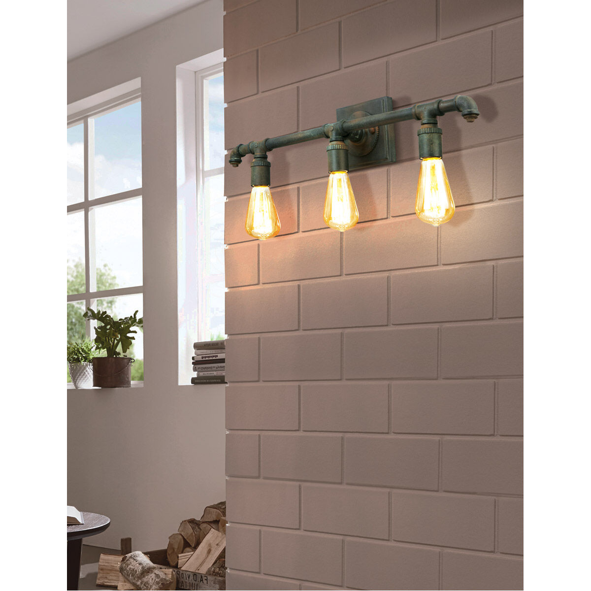 Wymer 3 Light 23.11 inch Matte Bronze Bath Vanity Wall Light