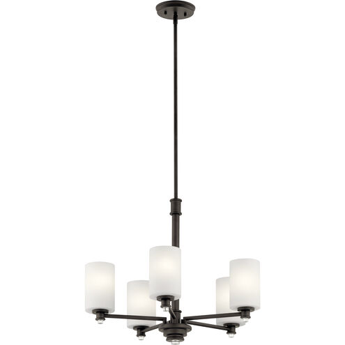 Joelson 5 Light 24 inch Olde Bronze Chandelier 1 Tier Medium Ceiling Light in Incandescent, 1 Tier Medium